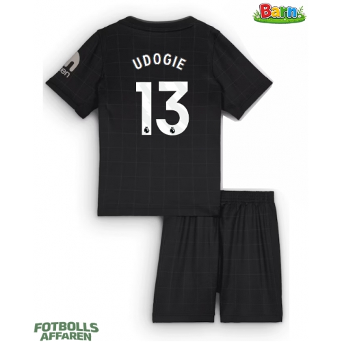 Tottenham Hotspur Destiny Udogie #13 Bortaställ Barn 2025-26 Kortärmad (+ Korta byxor)